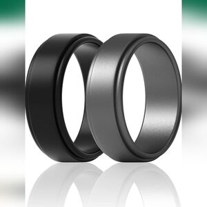 2 Silicone Rings Wedding Rings Size 10